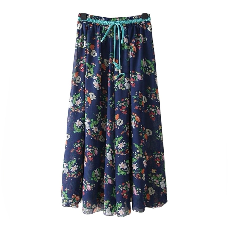 Floral Cottagecore XS‎ Midi Skirt